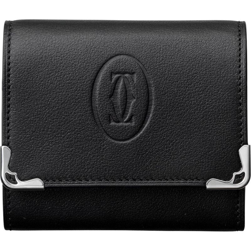 PEQUENOS-ARTIGOS-EM-COURO-MUST-DE-CARTIER-PORTA-MOEDAS-QUADRADO