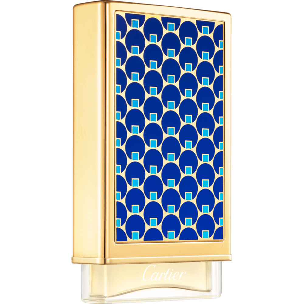 FH030038Os Nécessaires à Parfum Cartier - Caixa com pontos azuis