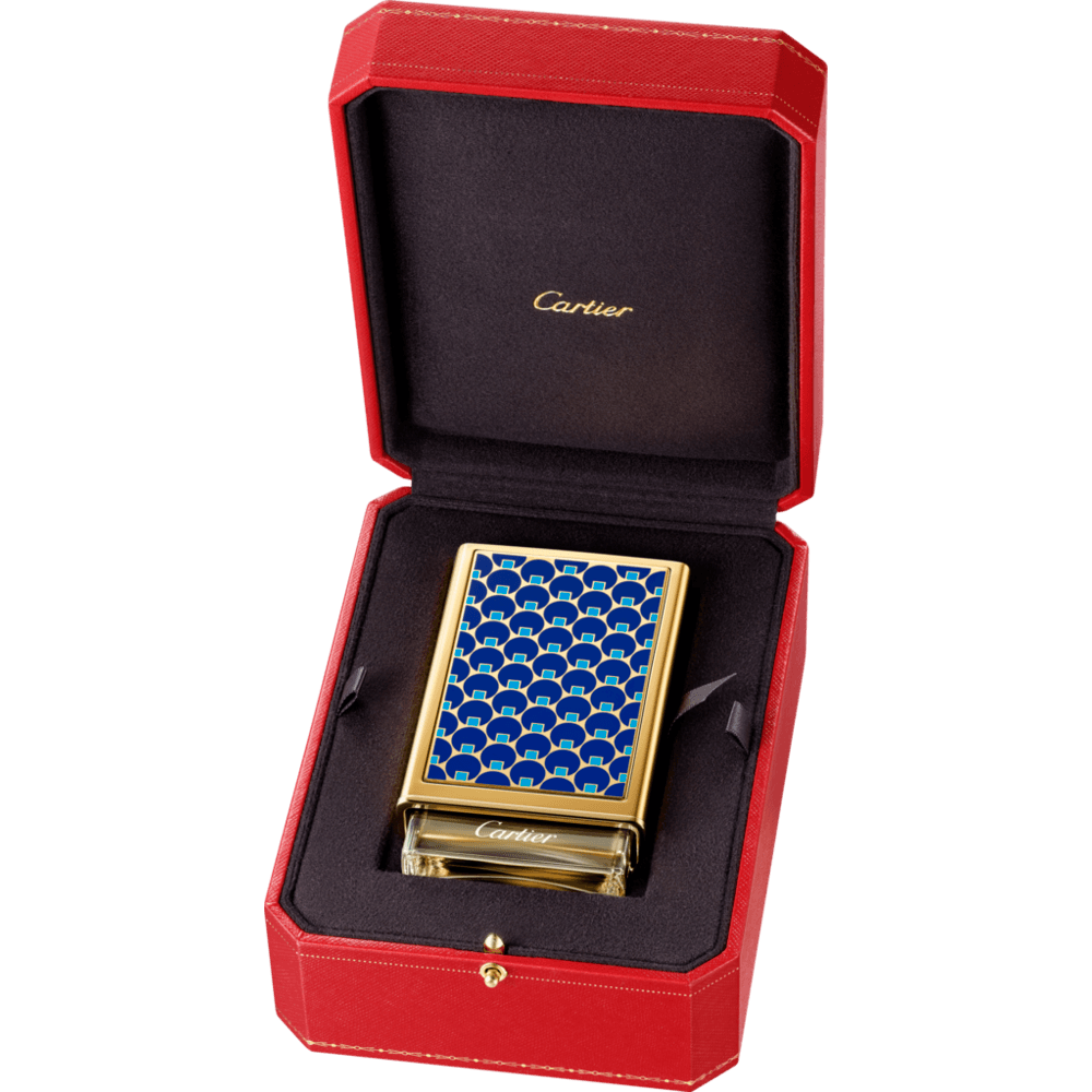 FH030038Os Nécessaires à Parfum Cartier - Caixa com pontos azuis