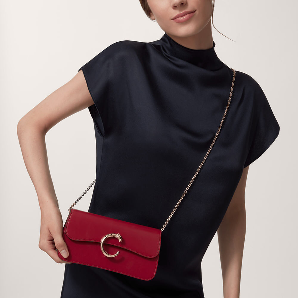 L1002300 BOLSA COM CORRENTE MODELO MINI, PANTHÈRE DE CARTIER - Cartier