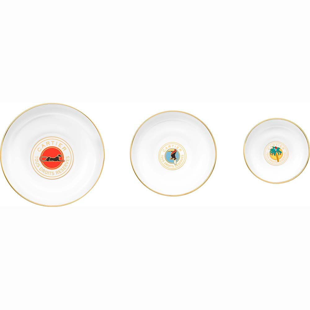 og000928 Conjunto de tres bowls Cartier characters - Cartier