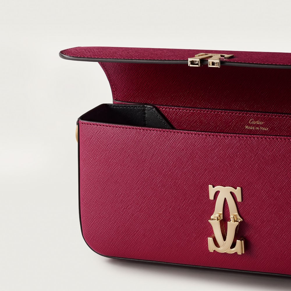 Bolsa C de Cartier em Pele Vermelho-cereja | Cartier - Cartier