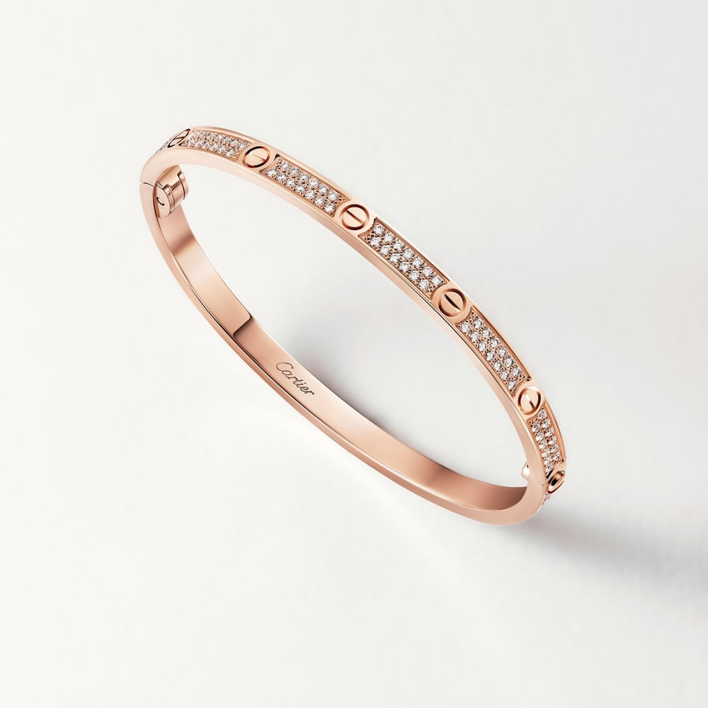 N6726317 PULSEIRA LOVE, MODELO PEQUENO, COM PAVÉ - Cartier
