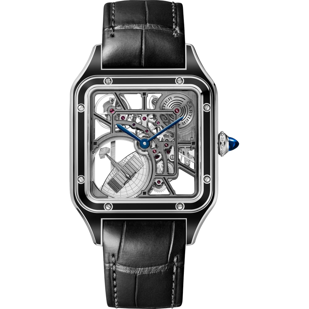 洋楽 DAIKITSUNETATHEFIRSTSUITE FOR CARTIER WHSA0044 RELÓGIO SKELETON SANTOS-DUMONT - Cartier