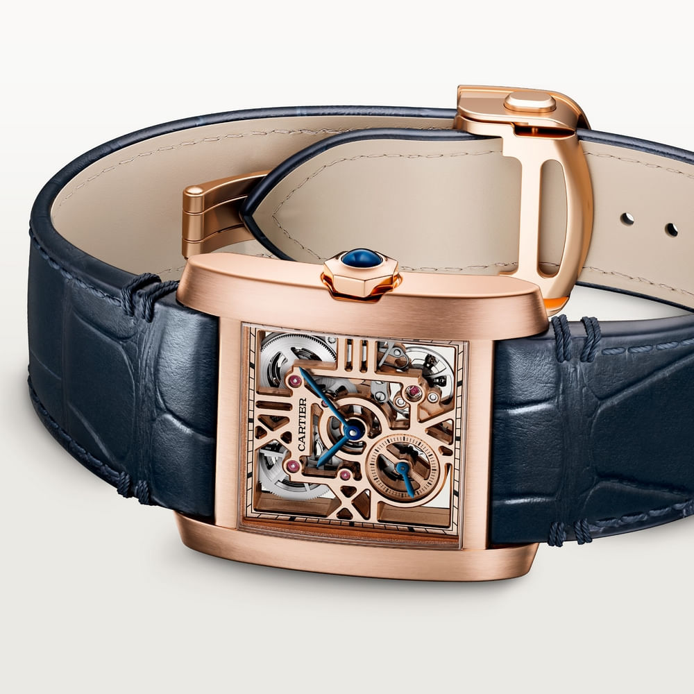 WHTA0027 RELÓGIO SKELETON TANK FRANÇAISE - Cartier