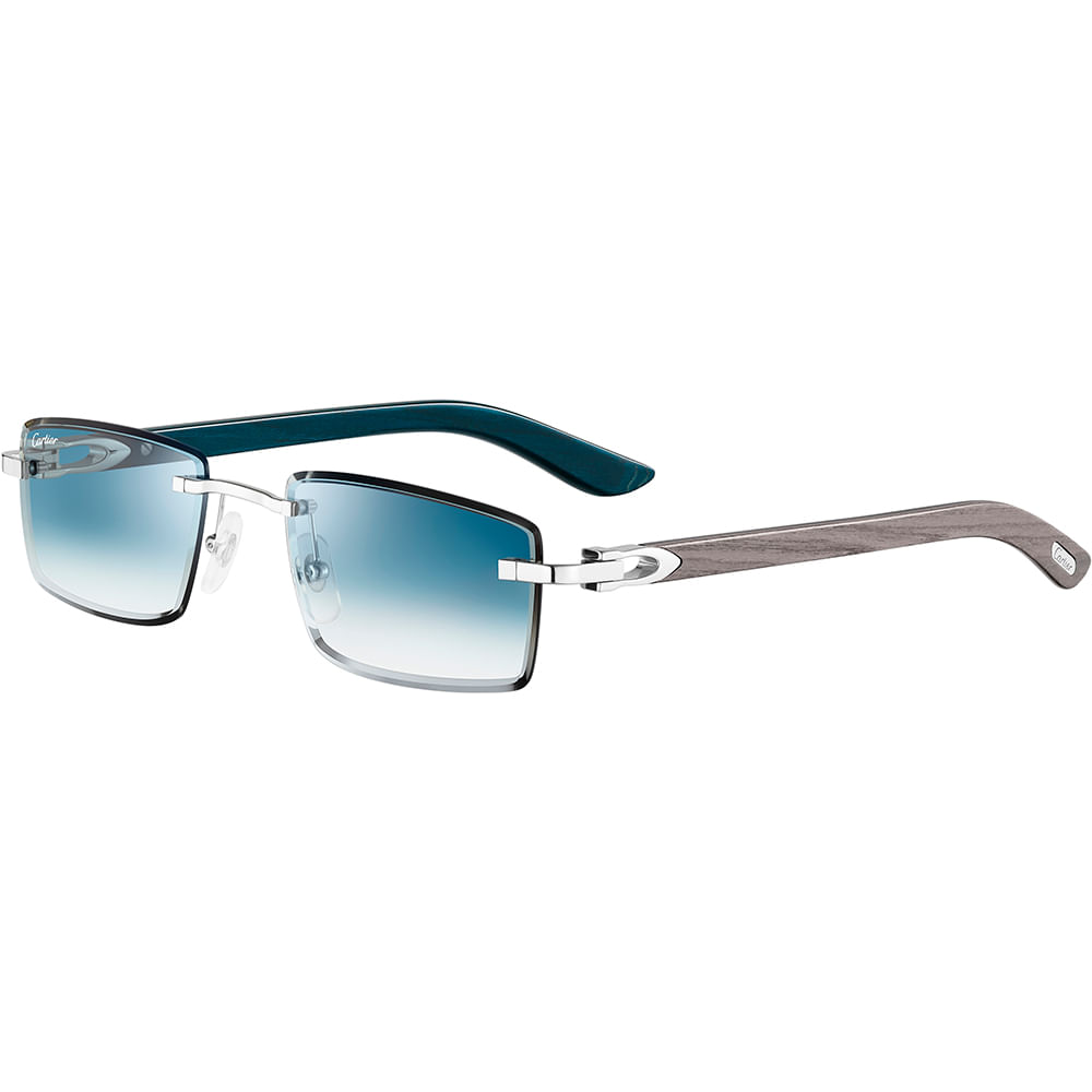 ESW00757 ÓCULOS DE SOL COM MOTIVO C DE CARTIER ALONGADO - Cartier
