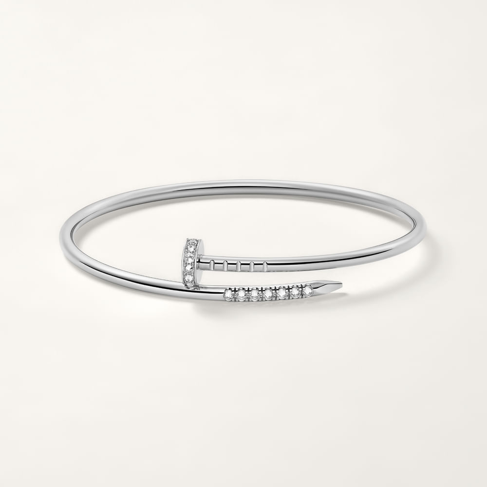 Pulseira Juste Un Clou Spiky em Ouro Branco 18K | Cartier - Cartier
